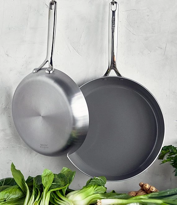 Greenpan GP5 Stainless Steel 2-Pack Frypan Set 1 Greenpan GP5 Stainless Steel 2-Pack Frypan Set