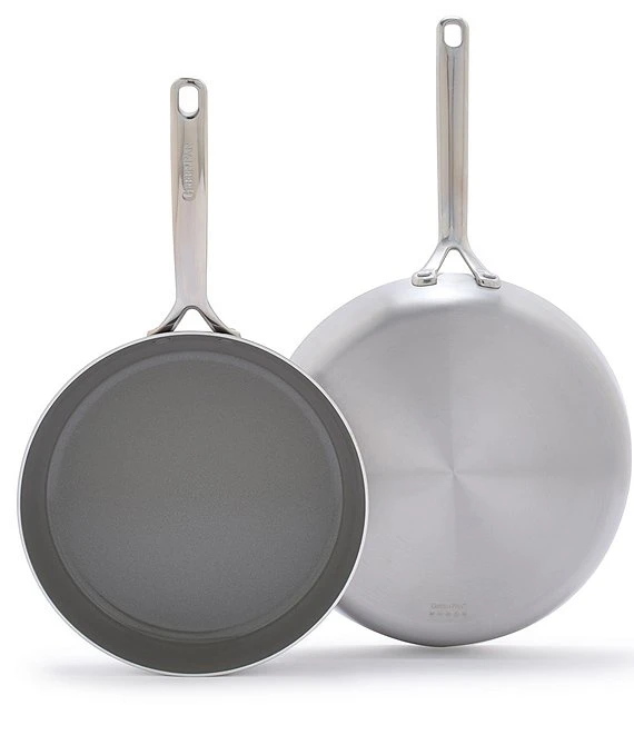 Greenpan GP5 Stainless Steel 2-Pack Frypan Set 2 Greenpan GP5 Stainless Steel 2-Pack Frypan Set - Afbeelding 2