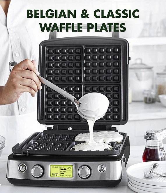 GreenPan Elite Ceramic Nonstick 4-Square Waffle Maker 5 GreenPan Elite Ceramic Nonstick 4-Square Waffle Maker - Afbeelding 5