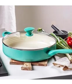 GreenPan Rio Ceramic Non-Stick 5-qt. Covered Saute Pan With Helper Handle -Greenpan Winkel 00000000 zi 98451618 c597 401a bb29 b42950f119c6 02 ai
