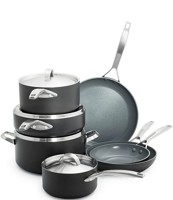 GreenPan Paris Pro 11-Piece Ceramic Non-Stick Cookware Set 2 GreenPan Paris Pro 11-Piece Ceramic Non-Stick Cookware Set - Afbeelding 2