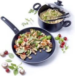 GreenPan Cambridge Koekenpan 20cm - Zwart - Inductie - PFAS-vrij -Greenpan Winkel 1195x1200 1