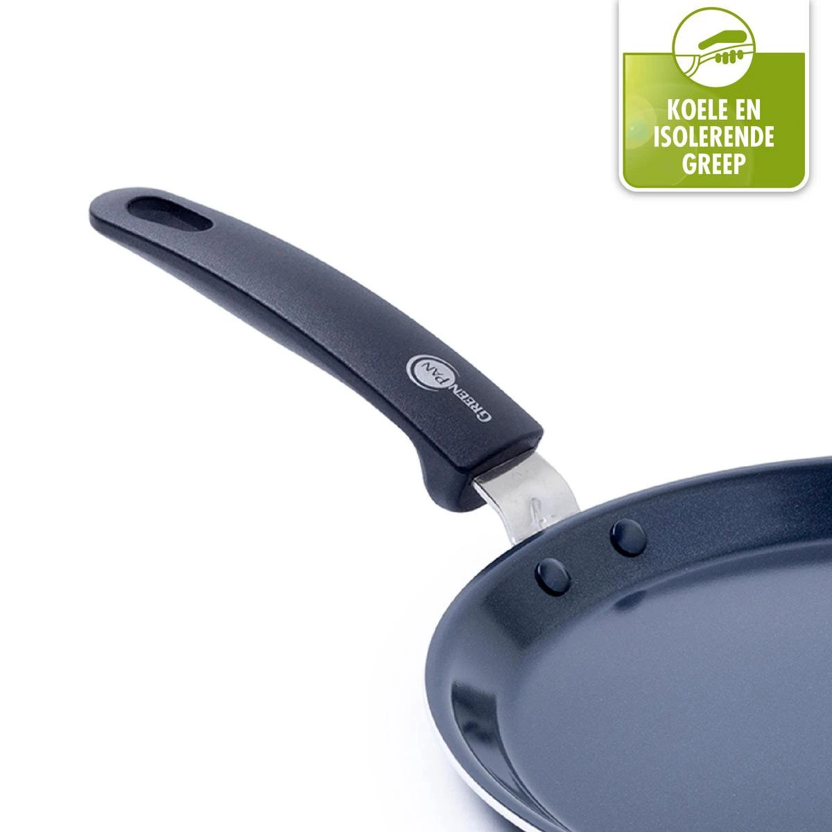 GreenPan Essentials Pannenkoekenpan 24cm - Zwart - Inductie - PFAS-vrij 5 GreenPan Essentials Pannenkoekenpan 24cm - Zwart - Inductie - PFAS-vrij - Afbeelding 5