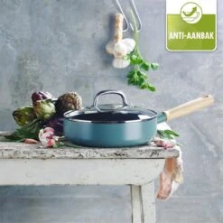 GreenPan Mayflower Hapjespan Met Deksel - Ø 24 Cm - Keramisch - Inductie -Greenpan Winkel 1200x1200 326