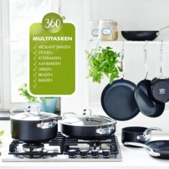 GreenPan Barcelona Infinity Pro Wokpan 28cm - Zwart - Inductie - PFAS-vrij -Greenpan Winkel 1200x1200 377