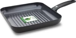GreenPan Cambridge Grillpan 28cm - Zwart - Inductie - PFAS-vrij -Greenpan Winkel 1200x599
