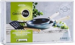 GreenPan Mayflower Koekenpannenset Ø 20cm + Ø 24cm + 1 Accessoire - Lichtblauw - Inductie - PFAS-vrij 30 GreenPan Mayflower Koekenpannenset Ø 20cm + Ø 24cm + 1 Accessoire - Lichtblauw - Inductie - PFAS-vrij -Greenpan Winkel 1200x730