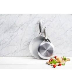 GreenPan Venice Pro Evershine Ceramic Non-Stick 2-Piece Open Fry Pan Set, 8#double; & 10#double;