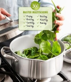 GreenPan Venice Pro Evershine Ceramic Non-Stick 2-Piece Open Fry Pan Set, 10#double; & 12#double; -Greenpan Winkel 20001153 03 ai