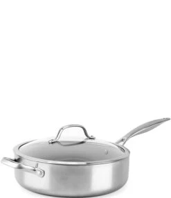 GreenPan Venice Evershine Pro 5-Quart Ceramic Non-Stick Covered Saute Pan With Helper Handle -Greenpan Winkel 20001198 zi