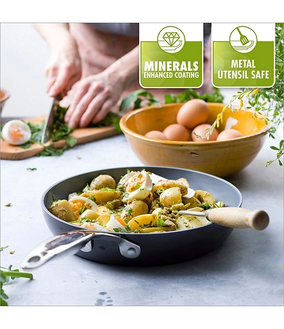 GreenPan Valencia Pro Magneto Ceramic Non-Stick Covered Fry Pan 6 GreenPan Valencia Pro Magneto Ceramic Non-Stick Covered Fry Pan - Afbeelding 6