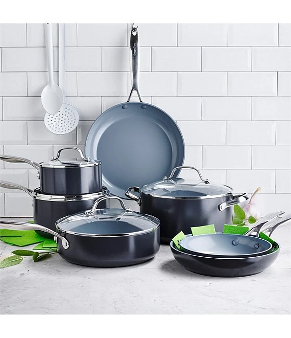 GreenPan Valencia Pro Magneto Ceramic Non-Stick 11-Piece Cookware Set 3 GreenPan Valencia Pro Magneto Ceramic Non-Stick 11-Piece Cookware Set - Afbeelding 3