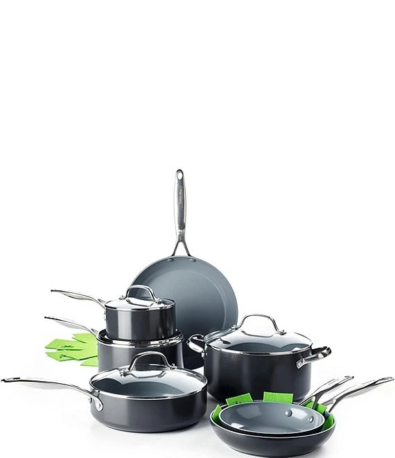 GreenPan Valencia Pro Magneto Ceramic Non-Stick 11-Piece Cookware Set 6 GreenPan Valencia Pro Magneto Ceramic Non-Stick 11-Piece Cookware Set - Afbeelding 6