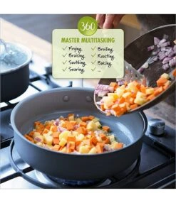 GreenPan Chatham Ceramic Non-stick 8#double; & 10#double; Open Fry Pan Set