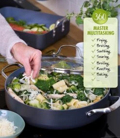 GreenPan Valencia Pro Magneto Ceramic Non-Stick 2-Piece Open Fry Pan Set, 10#double; & 12#double;