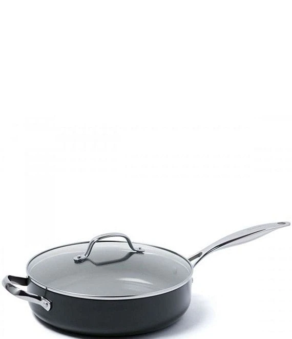 GreenPan Valencia Pro Magneto Ceramic Non-Stick 4.5-Quart Covered Saute Pan With Helper Handle 3 GreenPan Valencia Pro Magneto Ceramic Non-Stick 4.5-Quart Covered Saute Pan With Helper Handle - Afbeelding 3