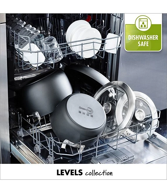 GreenPan Levels Hard Anodized Stackable Ceramic Non-Stick Saucepan With Straining Lid, 3-Quart 1 GreenPan Levels Hard Anodized Stackable Ceramic Non-Stick Saucepan With Straining Lid, 3-Quart
